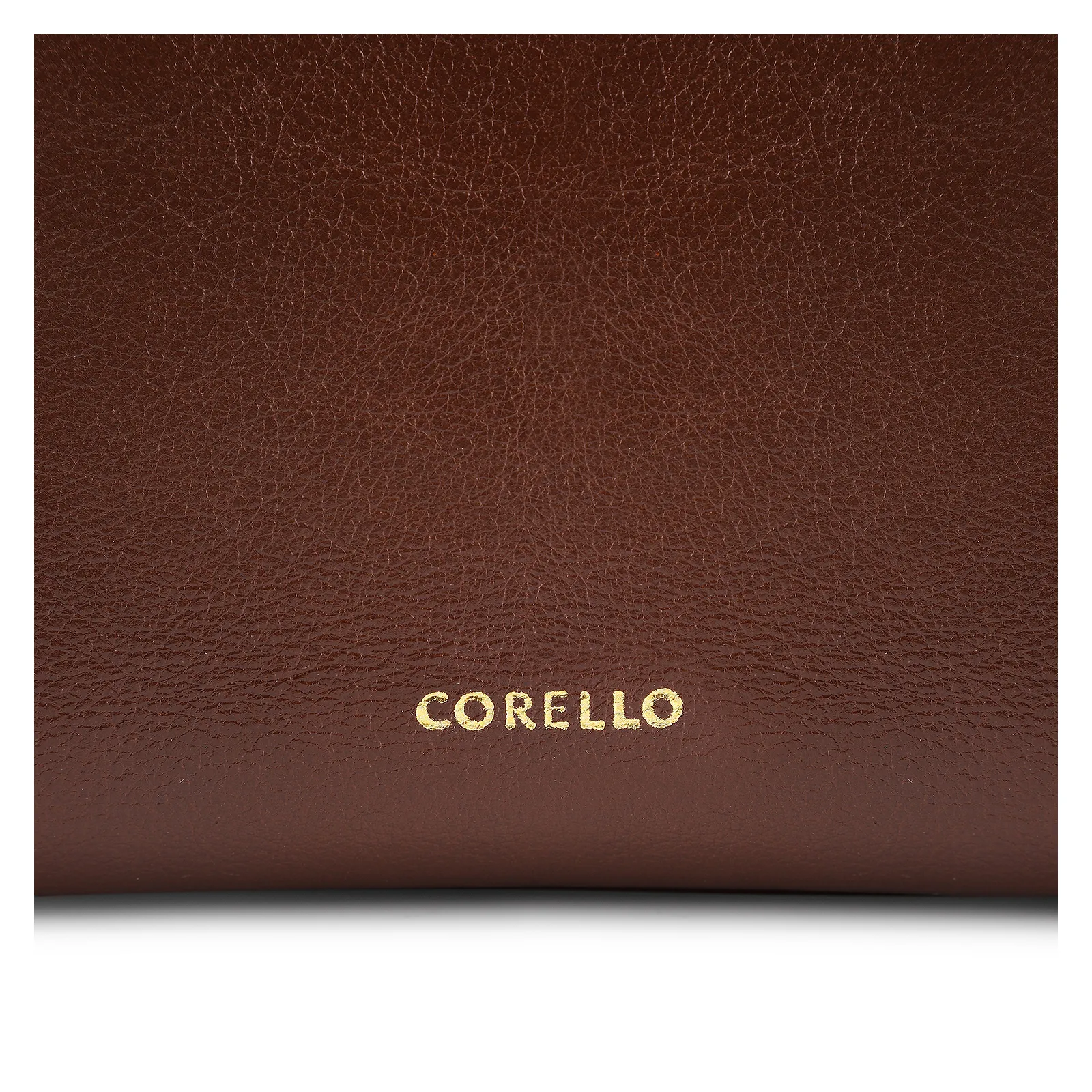 Bolsa De Ombro Pedras Couro Marrom