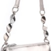 Bolsa De Ombro Pedras Couro Prata - imagem 8