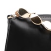 Bolsa De Ombro Pedras Couro Preto - imagem 8