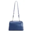  Bolsa De Ombro Pequena Couro Antique Azul Zíper Frontal - imagem 3