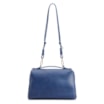  Bolsa De Ombro Pequena Couro Antique Azul Zíper Frontal - imagem 3