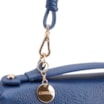  Bolsa De Ombro Pequena Couro Antique Azul Zíper Frontal - imagem 6