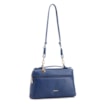 Bolsa De Ombro Pequena Couro Antique Azul Zíper Frontal - imagem 2
