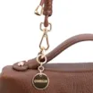  Bolsa De Ombro Pequena Couro Antique Marrom Zíper Frontal - imagem 7