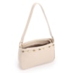 Bolsa De Ombro Pequena Couro Croco Off White Pedras - imagem 4