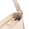 Bolsa De Ombro Pequena Couro Croco Off White Pedras - imagem 5