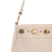 Bolsa De Ombro Pequena Couro Croco Off White Pedras - imagem 6