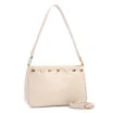 Bolsa De Ombro Pequena Couro Croco Off White Pedras - imagem 3
