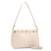Bolsa De Ombro Pequena Couro Croco Off White Pedras - imagem 2