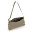 Bolsa De Ombro Pequena Couro Croco Verde Alça Fivela Lateral - imagem 5
