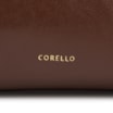 Bolsa De Ombro Pequena Couro Marrom Bucket Pedras - imagem 6