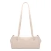 Bolsa De Ombro Pequena Couro Off White Duplo Botões - imagem 1