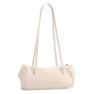 Bolsa De Ombro Pequena Couro Off White Duplo Botões - imagem 3
