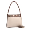 Bolsa De Ombro Pequena Couro Off White/Marrom Bucket Pedras - imagem 2