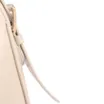  Bolsa De Ombro Pequena Couro Off White Pingente Flor - imagem 5