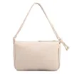 Bolsa De Ombro Pequena De Couro Off White Tramado Frontal - imagem 3