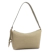  Bolsa De Ombro Pequena Linho/Couro Verde Pingente - imagem 2