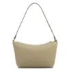  Bolsa De Ombro Pequena Linho/Couro Verde Pingente - imagem 4