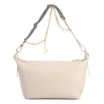 Bolsa De Ombro Pequena Off White Couro Alt Ráfia Tramada Bicolor - imagem 4