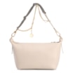 Bolsa De Ombro Pequena Off White Couro Alt Ráfia Tramada Bicolor - imagem 4