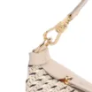 Bolsa De Ombro Pequena Off White Couro Alt Ráfia Tramada Bicolor - imagem 6