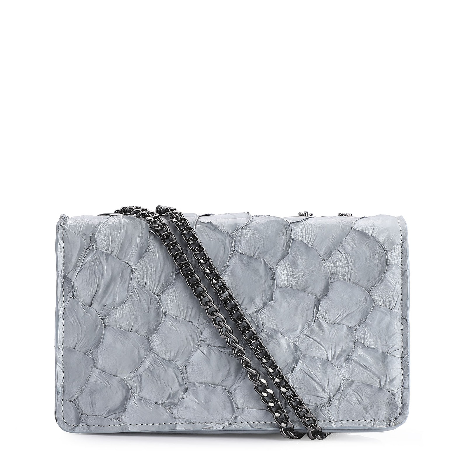 Bolsa De Ombro Pirarucu Azul