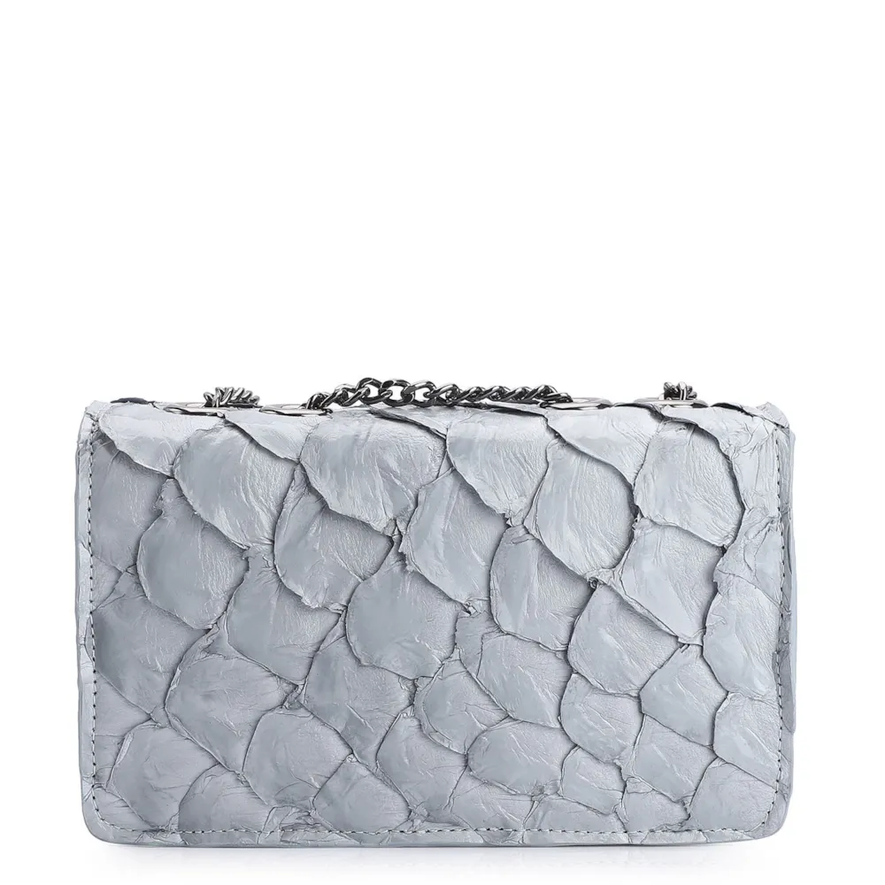 Bolsa De Ombro Pirarucu Azul - imagem 3