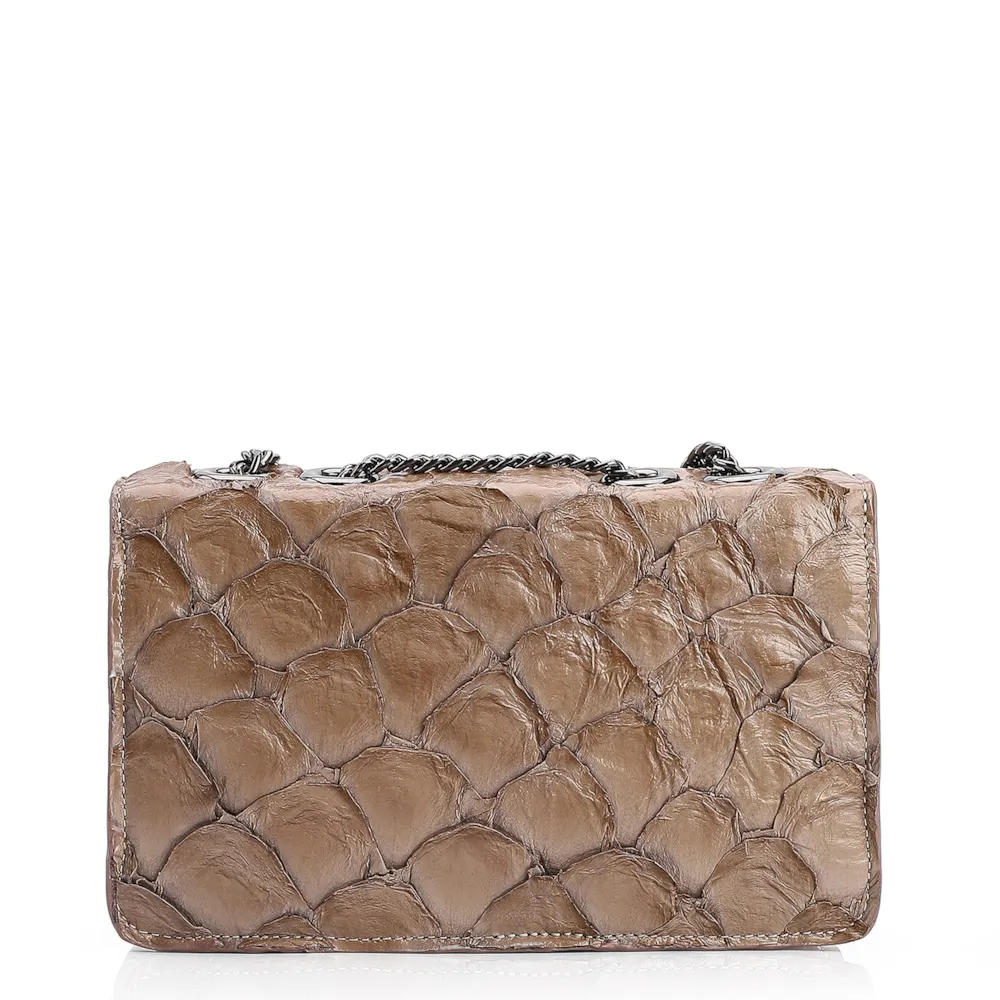 Bolsa De Ombro Pirarucu Bege - imagem 3