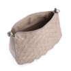 Bolsa De Ombro Pirarucu Couro Bege - imagem 4