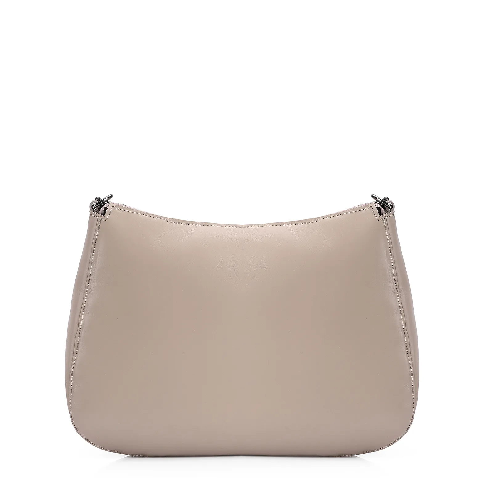 Bolsa De Ombro Pirarucu Couro Bege