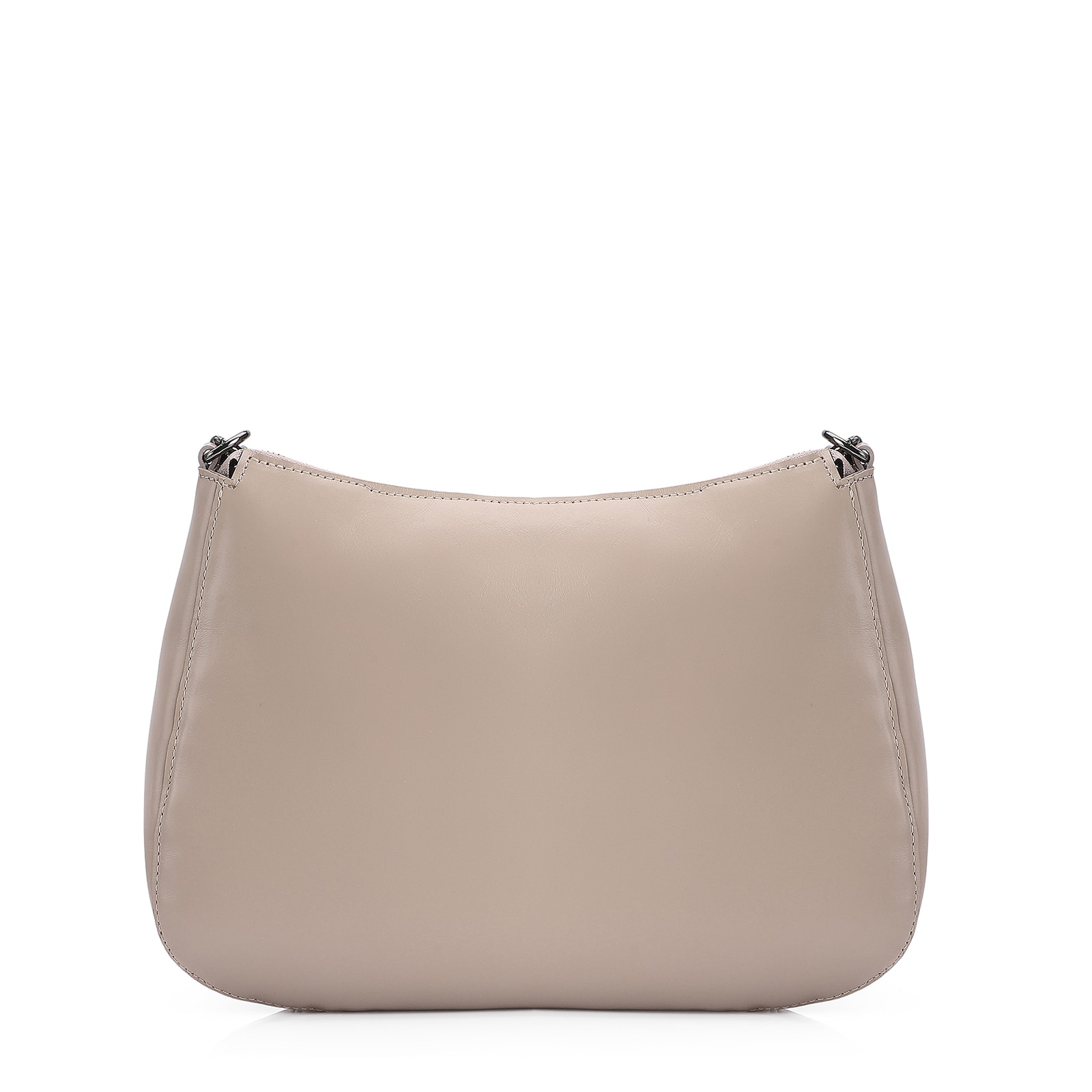 Bolsa De Ombro Pirarucu Couro Bege