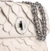 Bolsa De Ombro Pirarucu Couro Off White - imagem 5