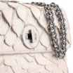 Bolsa De Ombro Pirarucu Couro Off White - imagem 5