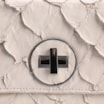 Bolsa De Ombro Pirarucu Couro Off White - imagem 6