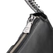 Bolsa De Ombro Pirarucu Couro Preto - imagem 5
