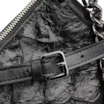 Bolsa De Ombro Pirarucu Couro Preto - imagem 6