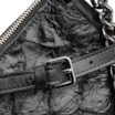 Bolsa De Ombro Pirarucu Couro Preto - imagem 6