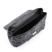 Bolsa De Ombro Pirarucu Couro Preto - imagem 4