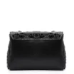 Bolsa De Ombro Pirarucu Couro Preto - imagem 3