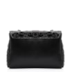 Bolsa De Ombro Pirarucu Couro Preto - imagem 3