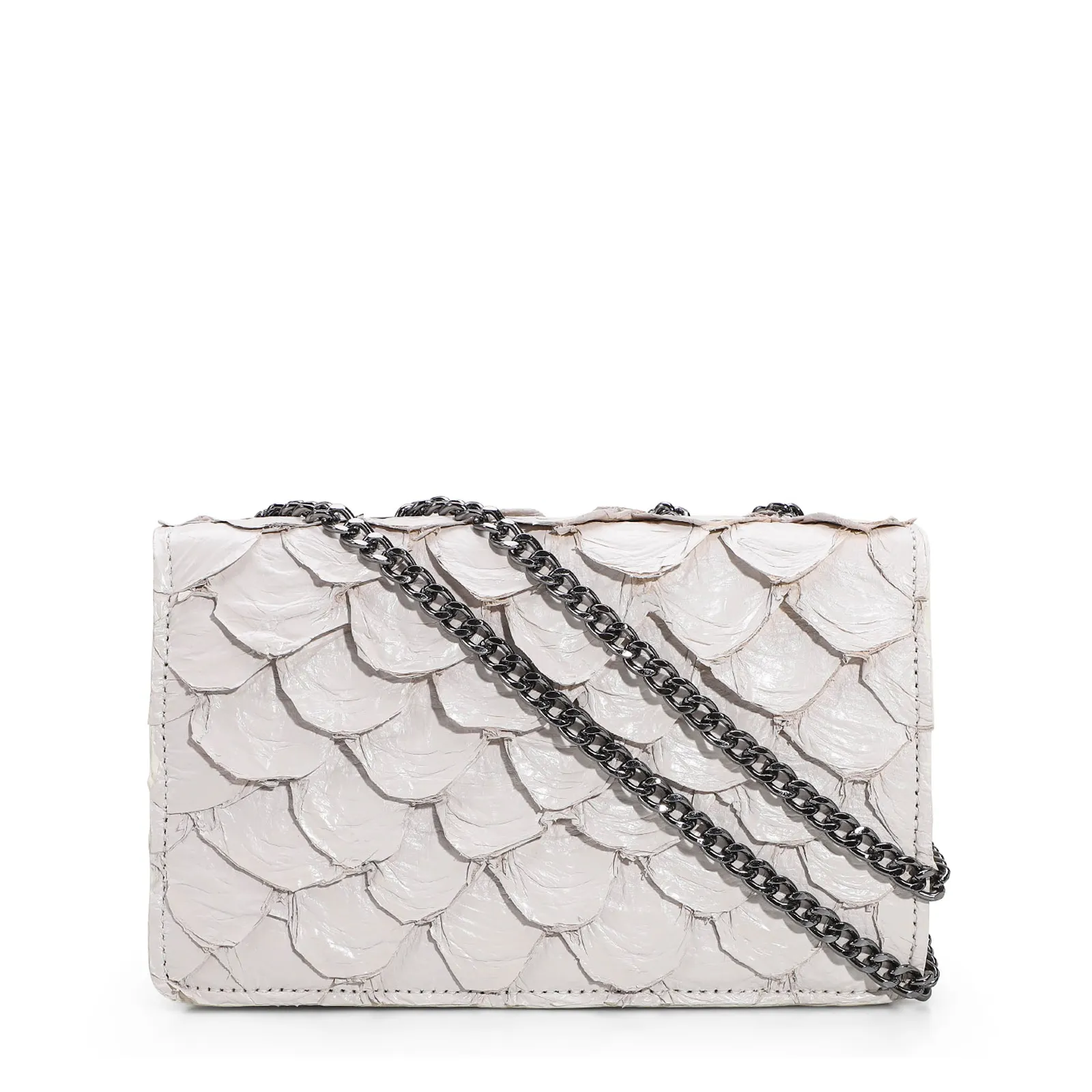 Bolsa De Ombro Pirarucu Off White