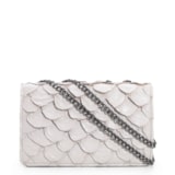 Bolsa De Ombro Pirarucu Off White