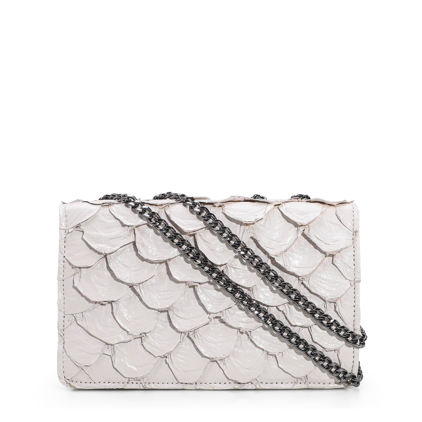 Bolsa De Ombro Pirarucu Off White