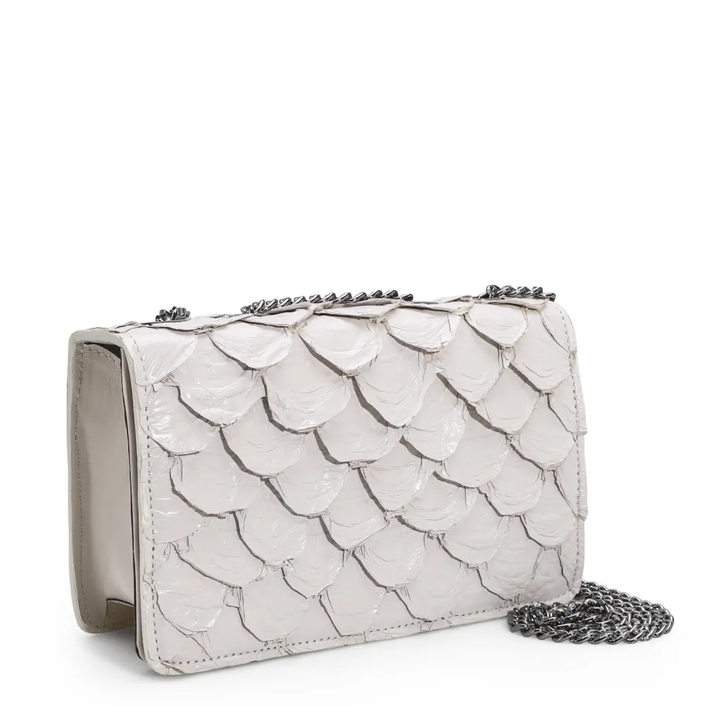 Bolsa De Ombro Pirarucu Off White - imagem 2