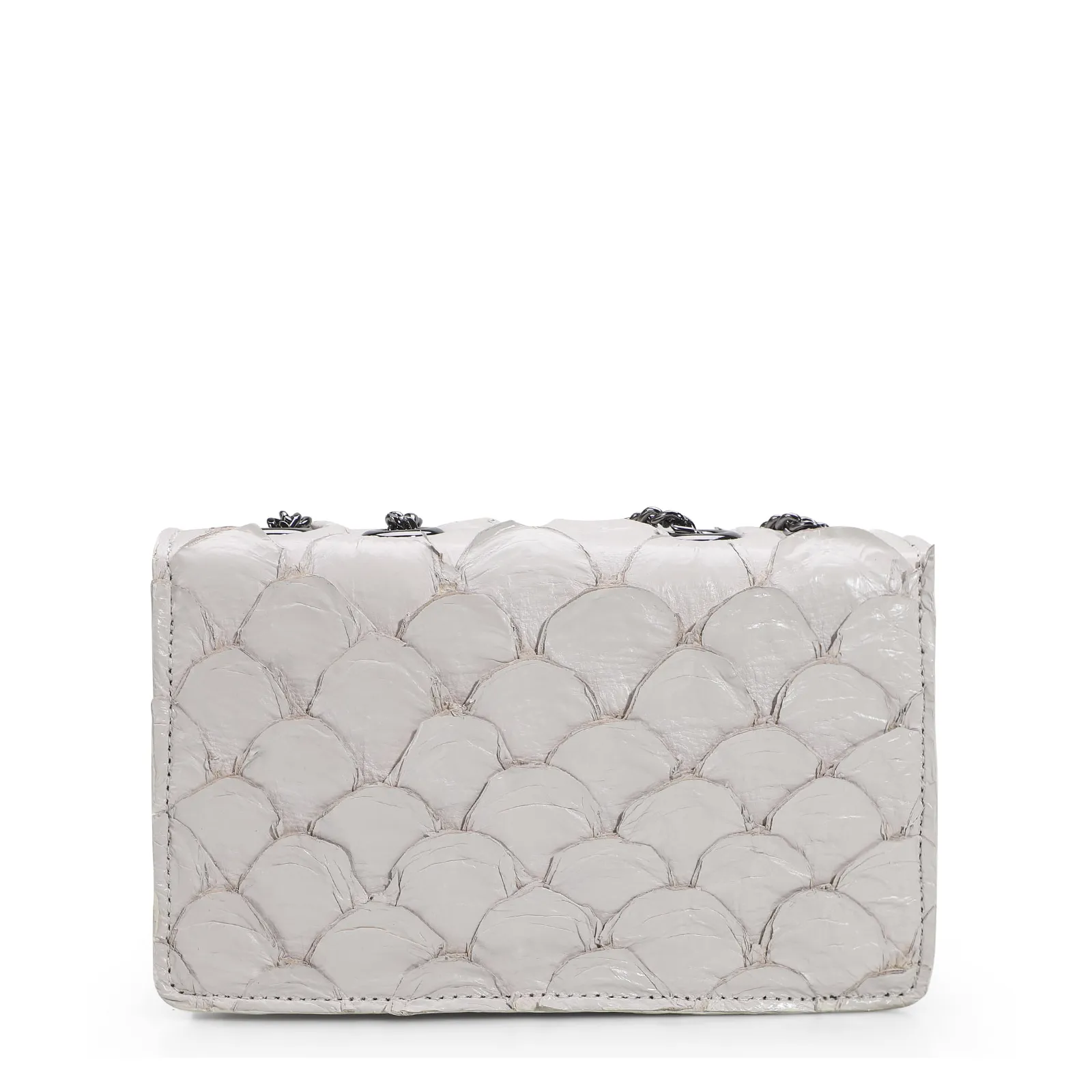 Bolsa De Ombro Pirarucu Off White