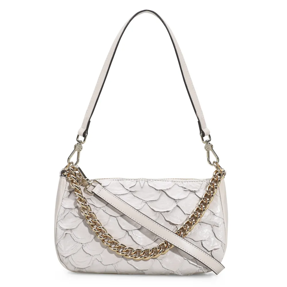 Bolsa De Ombro Pirarucu Off White