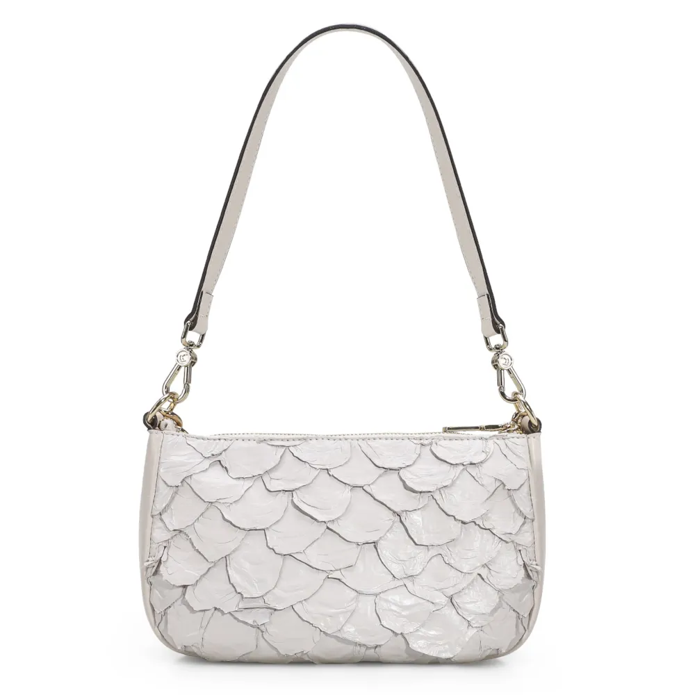 Bolsa De Ombro Pirarucu Off White - imagem 3