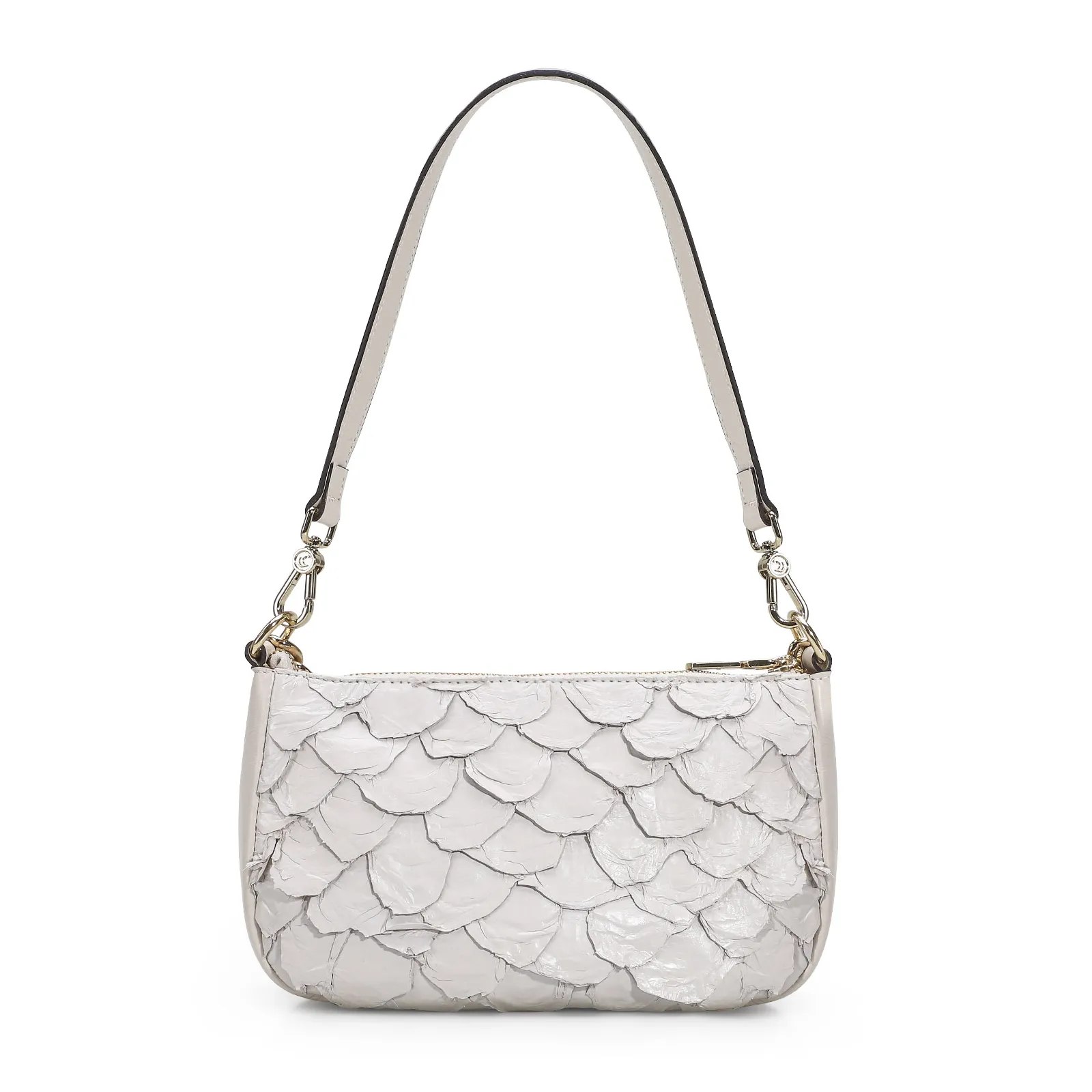 Bolsa De Ombro Pirarucu Off White