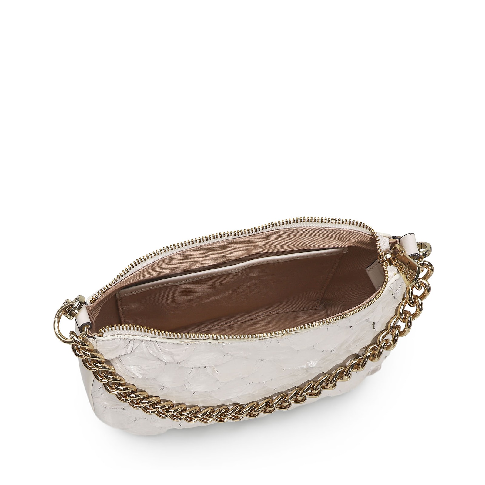 Bolsa De Ombro Pirarucu Off White