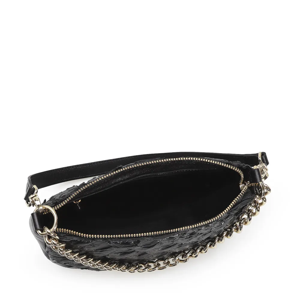 Bolsa De Ombro Pirarucu Preto - imagem 4
